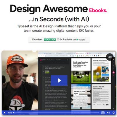 Design Awesome AI Ebooks and Lead Magnets inseconds with Typeset.com 